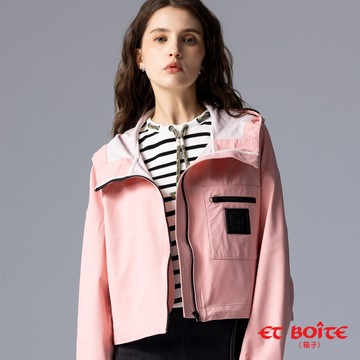 【新品9折↘結帳2件再88折】率性風格連帽防風外套(粉) - BLUE WAY ET BOîTE 箱子