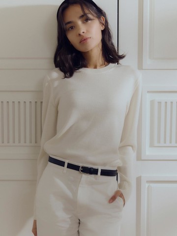 Fine Wool Premium Merino Crewneck Knitwear_3color