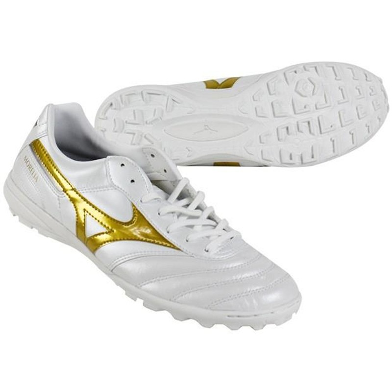 フットサルシューズモレリアIN ホワイトゴールド フットサルシューズモレリアIN ホワイトゴールド ミズノ フットサル