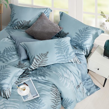 Prawear 巴麗維亞 40%天絲AB版  單人(床包188 x 105cm + 枕套75 x 45cm + 兩用被195 x 135cm)  森巴時代  被子 + 床墊套 + 枕套組