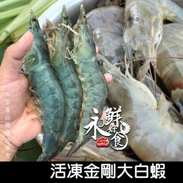 【永鮮好食】16/20活凍超白蝦(11±2尾/盒)   生白蝦  特惠 海鮮 生鮮