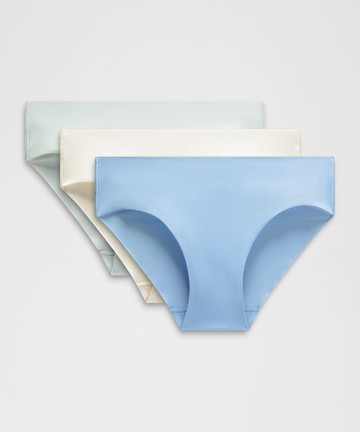 InvisiWear Mid-Rise Bikini Underwear 3 Pack Size Large