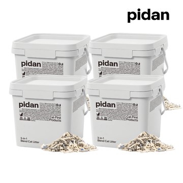 pidan 寵物貓砂│【3in1】原味豆腐&球形膨潤土&活性炭豆腐 - 三合一混合貓砂 - 5.2kg 超值4桶裝