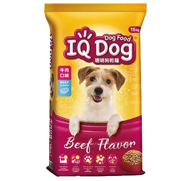 【IQ DOG】聰明乾狗糧 - 牛肉口味成犬配方 15kg