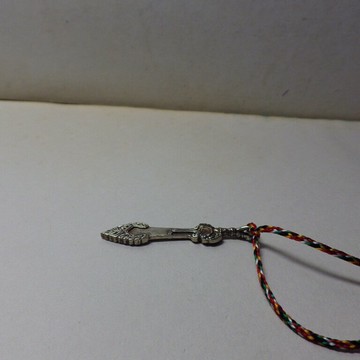 文殊劍純手工雕刻 藏傳佛教法器(0.3*0.9*5.3公分)藏銀白銅配飾挂件