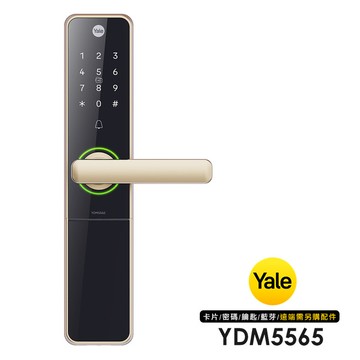 Yale 耶魯  YDM5565 四合一智能電子鎖(香檳金)(附基本安裝)