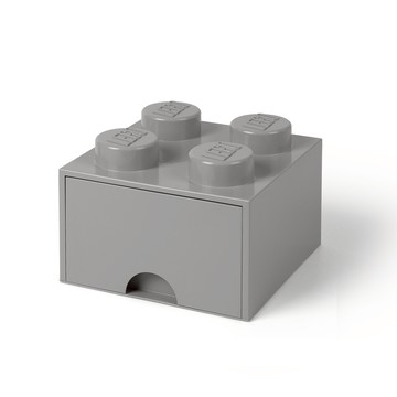 Room Copenhagen - 樂高 LEGO® 樂高桌上型四凸抽屜收納箱 (灰色)