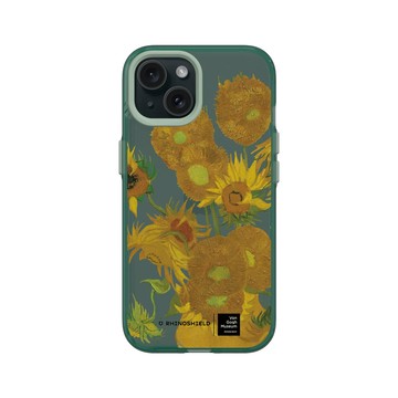 iPhone 15 Clear 憂墨綠 - Van Gogh Museum - 向日葵-透明