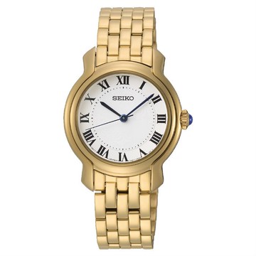 SEIKO精工錶：〈SEIKO-Lady〉CS系列羅馬優雅女腕錶-29㎜(SRZ520P1)SK004 【美中鐘錶】