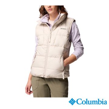 Columbia 哥倫比亞 女款-保暖防潑填充背心-Pike Lake-淺卡其 UWL06240HI/JF