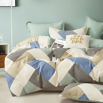 床包被套組-單人/雙人/加大/ 精梳純棉 / 思潮啟蒙 台灣製