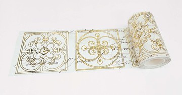 Mediterranean Italian Spanish gold tiles washi tape