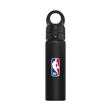 磁吸水壺 AquaStand 不鏽鋼 700cc - 附吸管 黑 - NBA - Logo-NBA Logoman - Center