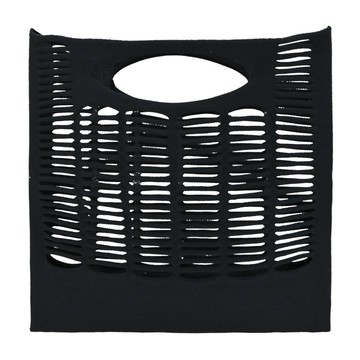 [平輸版]ISSEY MIYAKE 三宅一生 GG系列 MOKKO 手提袋(小)-黑