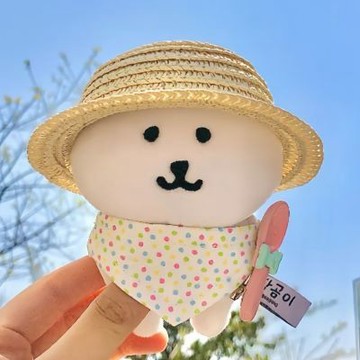 台灣出貨 10cm娃裝 13cm自嘲熊娃衣 娃娃草帽 乾飯圍兜 口水巾娃衣 娃娃配飾 衣服配件 烏薩奇圍兜 娃娃配件