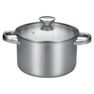 SILWA 西華 電磁爐適用 厚釜原味湯鍋  20cm  ESW-20J2  1個  不鏽鋼銀色