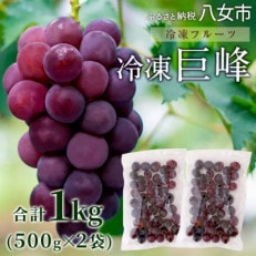  かの蜂の冷凍フルーツ 種なし巨峰  1kg(500g×2袋)