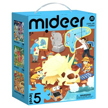 mideer 進階拼圖 5階 奇妙展覽館 收納袋版  展覽館景色  1個  322片