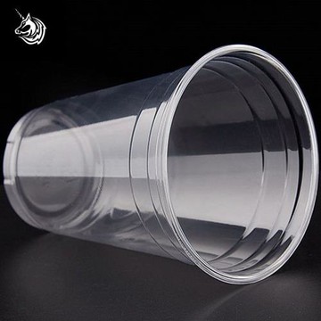 躍馬20盎司90/98口徑600毫升加厚高透PET杯奶茶杯水果茶杯冷飲杯