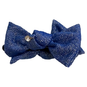 SY日系蝴蝶結香蕉夾-金絲 髮夾  1入