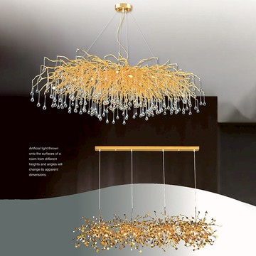 金枝垂露進口水晶燈  49-60281、60282