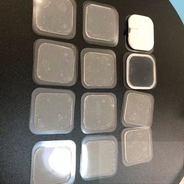 加沾加厚 電極片導電透明硅膠片 粘膠片ANMO儀貼片替換硅膠# c886t