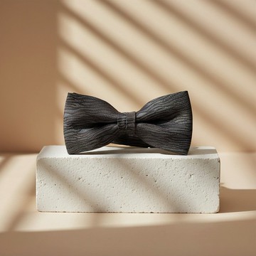 咖啡樹枝灰領結-低彩圖紋  溫柔耐看