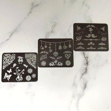 BEnails美甲轉印鋼板 LOVE小約會(小方版)FS02-1指甲彩繪印花DIY