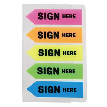 得力Deli箭頭指示標籤/EA11302/SIGN/44×12mm/5色x20張