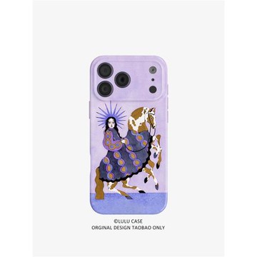 適用于iPhone17Promax藝術太陽神女騎馬16promax手機殼15磁吸14pro馬年13油畫12pro小眾11復古15蘋果14plus
