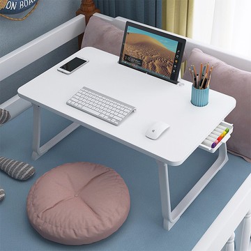 床上書桌電腦桌簡約家用臥室折疊桌宿舍學生寫字學習桌懶人小桌子