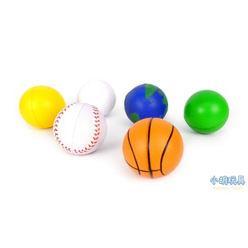 6.2CM PU泡綿軟球 泡棉球 兒童玩具【小胡玩具(電子發票)】