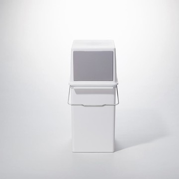 日製可疊式推蓋隙縫垃圾桶-17L 單一規格