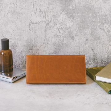 【禮盒】真皮紳士簡約長夾 S3017 油皮