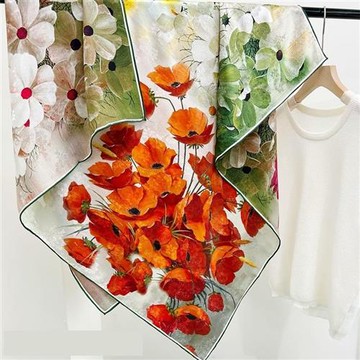 【巴黎精品】真絲絲巾蠶絲領巾-花蘿絲雙面雙色女絲巾10色a1af64