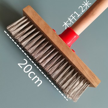 地板鋼絲刷 硬毛鐵絲刷 地板刷 不銹鋼絲刷子長柄鋼絲刷洗地地板刷酒店地板硬毛瓷磚鐵刷水池青苔