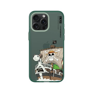 iPhone 15 Pro Max Clear 憂墨綠 - 航海王 One Piece - 海賊團系列-黃金梅利號
