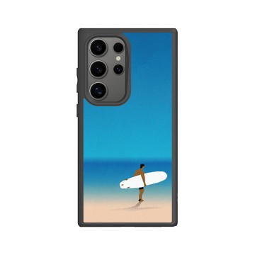 Galaxy S24 Ultra SolidSuit 黑 - 花生騷 WasangShow - 沙灘衝浪人