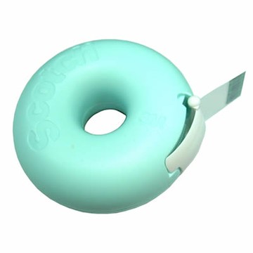 【文具通】3M Scotch 隱形 膠帶 附台 甜甜圈 810DD-B 沁涼蘇打 E1040046【APP滿額下單10%點數(單一帳號最高5000點)】1/31止