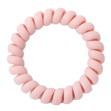 小麥購物 糖果電話線髮圈 D024 6g 15個  櫻花粉