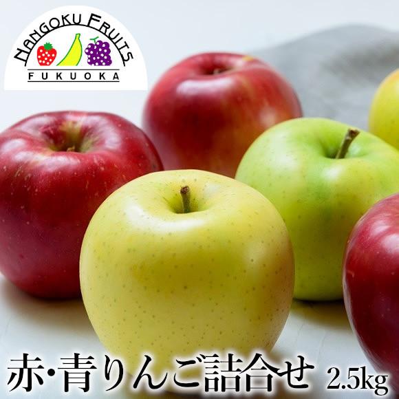 赤・青りんごの詰合せ 約2.5kg(8〜10玉)