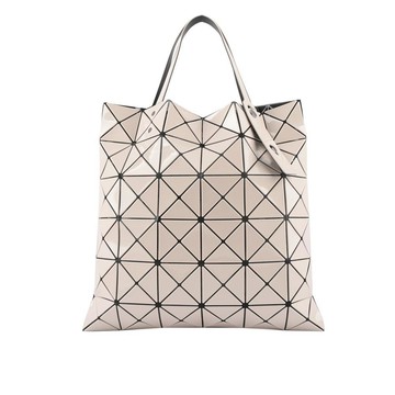 ISSEY MIYAKE BAO BAO LUCENT 6X6 亮面手提包(杏粉色)