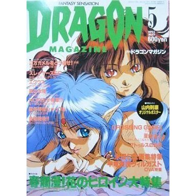 中古アニメ雑誌 付録付)DRAGON MAGAZINE 1993年5月号 ドラゴンマガジン