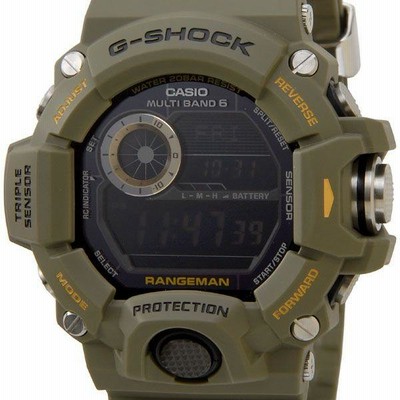 無機ガラス90G-SHOCK  GW-9400-3  カーキ　ミリタリー　電波ソーラー