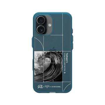 iPhone 17 Clear (相機按鈕) 夜幕藍 - Ocean Collection: Let's Sea 海洋系列：一路向海 - 衝一道黃金比例之浪（大溪地）