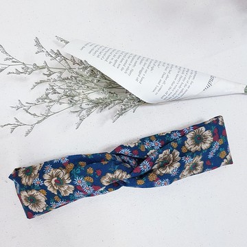 復古生活 磨毛款 交叉髮帶