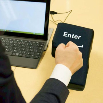 【NOFUN 整人玩具】 NOFUN 真的大號Enter鍵 發洩神器 減壓神器 Big Enter