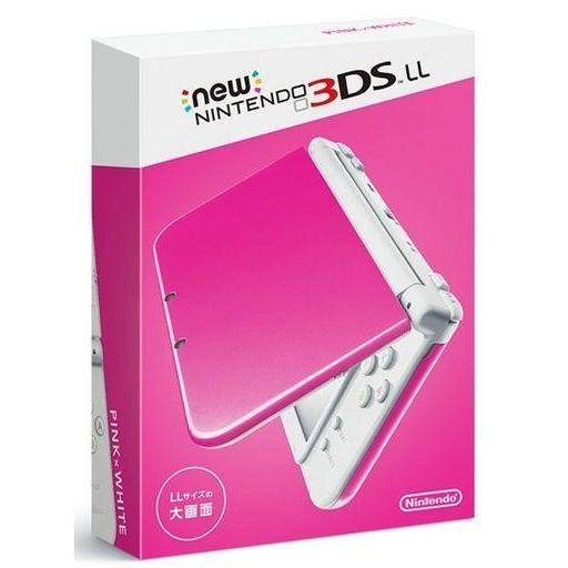 中古ニンテンドー3DSハード Newニンテンドー3DSLL本体 ピンク×ホワイト