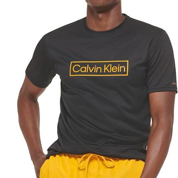 CK 2025男時尚字母標誌輕量速乾炭黑色圓領短袖T恤
