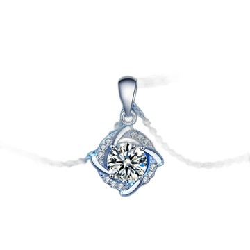 LEESA 925純銀 歐美項鍊 項鍊女生項鍊 新娘飾品 正生純銀項鍊 031